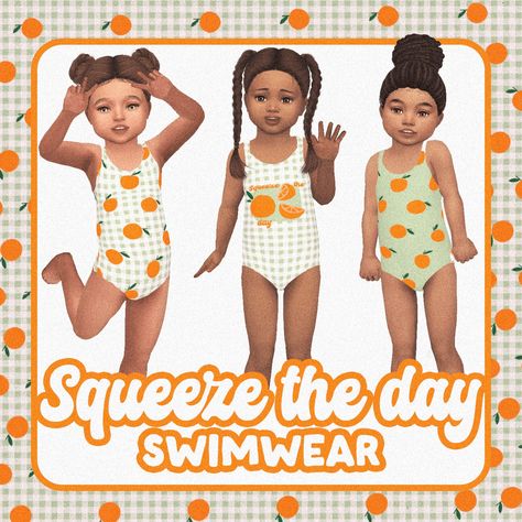 Squeeze the day Swimwear Toddler - Screenshots - The Sims 4 Create a Sim - CurseForge Sims 4 Cc Swimsuit Kids, Sims 4 Child Swimwear, Sims 4 Cc Swimwear Kids, Sims 4 Toddler Swimsuit, Sims Swimwear Cc, Sims 4 Cc Clothes Swimwear, Sims 4 Cc Swimwear, Infant Cc, Toddler Cc Sims 4