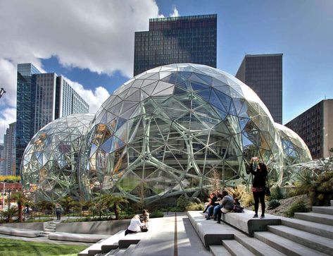 Biophilic design in architecture: Nature meets concrete - DesignWanted : DesignWanted Amazon Spheres, Biophilic Architecture, Mad Architects, Brutalism Architecture, Surface Modeling, Indoor Waterfall, Natural Pond, Mix Use Building, Biophilic Design