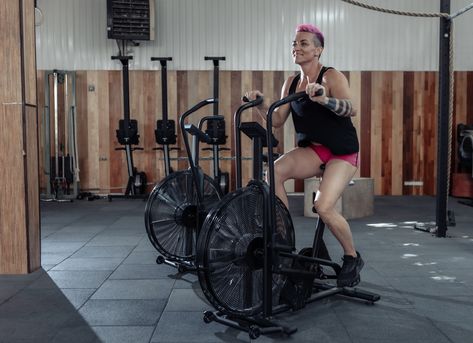 If you use an air bike — like the Schwinn Airdyne bike — consistently, you'll improve your cardiovascular fitness and reap these other unique benefits. Air Bike Workout, Bike Workout, Air Bike, Workout Benefits, Cardiovascular Fitness, Steady State Cardio, Lower Body Muscles, Healthier Habits, Aerobic Exercise