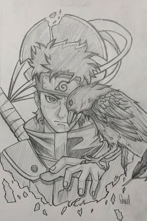 Animation Drawing Sketches, Character Design Drawing, Anime Face Drawing, Naruto Sketch Drawing, Obito Uchiha, Pencil Sketch Images, Naruto Sketch, Best Anime Drawings, Anime Drawing Books