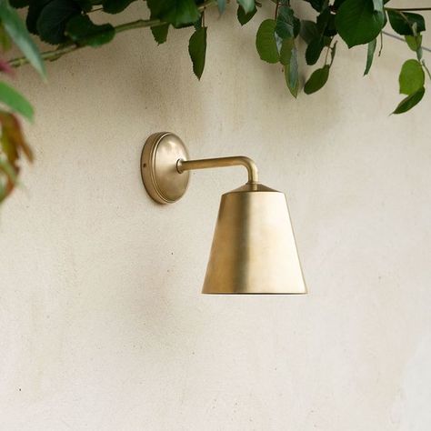 Brass Spotlights, Small Wall Lights, Antique Wall Lights, Antique Brass Lighting, Polished Nickel Hardware, Brass Wall Lamp, Brass Wall Light, Inviting Home, Furniture Knobs