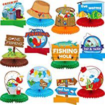 Check this out on Amazon Fishing Centerpieces, Table Decor For Birthday Party, Table Decor For Birthday, Gone Fishing Cake, Fishing Party Decorations, Fish Centerpiece, Gone Fishing Party, Fishing Baby Shower Theme, Decor For Birthday Party