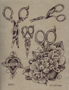 Crochet Tattoos, Tattoo Sewing, Apocalypse Tattoo, Sewing Tattoos, Lotusblume Tattoo, Garter Tattoo, Fashion Tattoo, New Tattoo Designs, Theme Tattoo