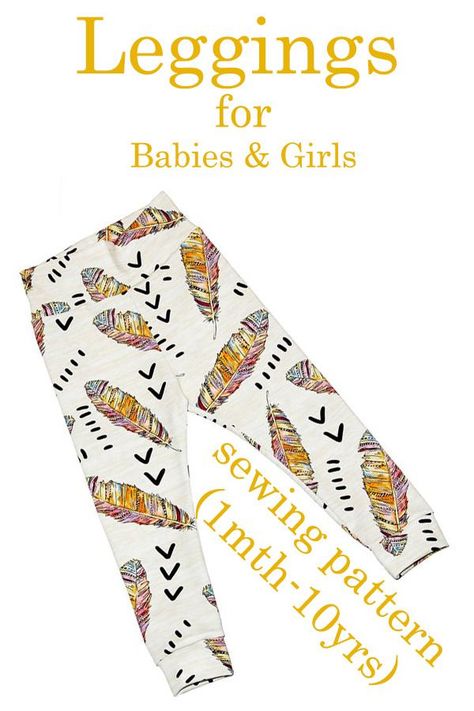 Kids Leggings Pattern, Baby Leggings Pattern, Baby Sewing Patterns Free, Sewing For Babies, Sewing Baby Clothes, Sew Baby, Momma Bear, Sewing For Baby, Sewing Patterns Girls