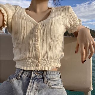 Looks Pinterest, Ulzzang Fashion, Fashion And Style, 가을 패션, Korean Outfits, Cropped Cardigan, Dream Clothes, Looks Vintage, Retro Outfits