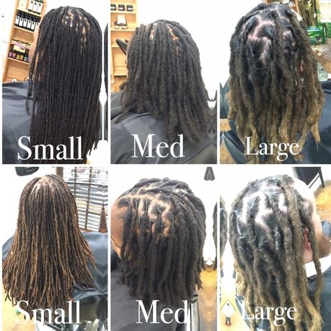 Dread Length Chart, Locs Size Chart, Loc Sizes Chart, Lock Styles, Sassy Hairstyles, Thick Locs, Cornrow Hairstyles For Men, Locs Styles, Hair Length Chart