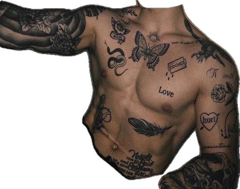 Man Chest Tattoo, Man Chest, Tattoo Ideas Males, Chest Tattoo Ideas, Torso Tattoos, Chest Tattoo Men, Boy Tattoos, Hot Tattoos, Aesthetic Tattoo