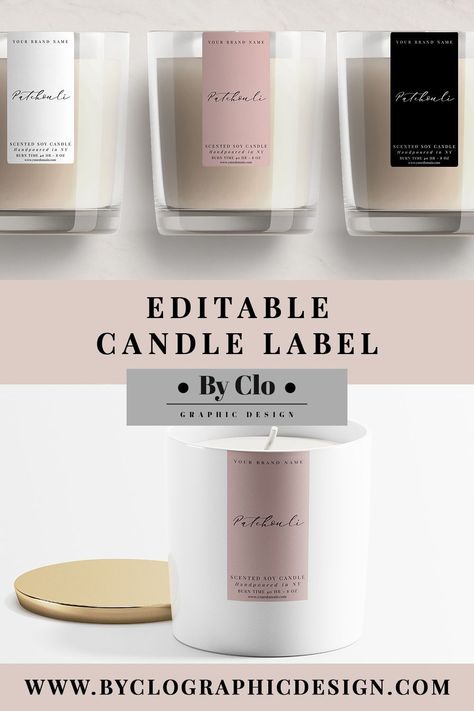 Candle Labels Ideas Free Printable, Unique Candle Scents, Diy Candle Labels, Candle Label Template, Patchouli Scent, Label Ideas, Country Candle, Candle Label, Editable Labels