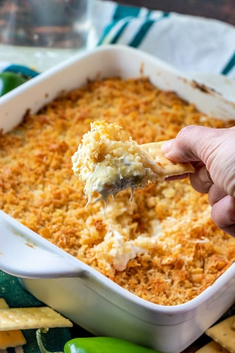 Super-duper pepper popper dip! I’ve talked before about my love-hate relationship with jalapeño poppers. I love the blend of warm melted cheese and spicy peppers, but I hate the work of hollowing out and stuffing them. So, to get the flavor without the hassle, I made (what else) a dip. My Easy Baked Jalapeno Popper  	...        	Browse More Halopinio Popper Dip, Jalapeños Popper Dip, Jalopena Popper Recipe, Jalapeno Popper Dip Easy, Jalapeno Poppers Dip, Baked Dip Recipes, Baked Jalapeno Poppers, Baked Dip, Jalapeño Dip