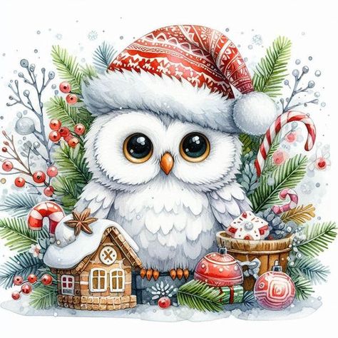 Free Printable Clipart | Facebook Christmas Clipart Free Printable, Free Christmas Printables Vintage, Winter Owls, Busted Canvas, Christmas Clipart Free, Free Printable Clip Art, Christmas Images Free, Winnie The Pooh Drawing, Winter Christmas Scenes