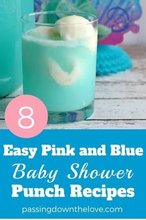 Blue Sherbert Punch Recipes, Pink And Blue Punch Gender Reveal Recipe, Blue Shower Punch, Blue Sherbet Punch, Baby Shower Punch Ideas, Pink Punch For Baby Shower Recipe, Gender Reveal Punch, Pink Baby Shower Punch, Shower Punch Recipes