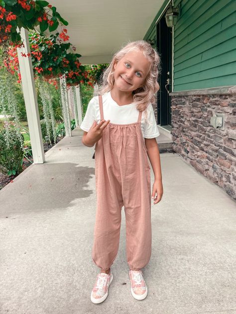 Fall fashion, girls fall outfit, romper, pants romper, school outfit Fall Romper, Girls Fall Fashion, Pants Romper, Girls Fall, Girls Fall Outfits, Girls Necklaces, Girls Rompers, Girl Falling, Romper Pants