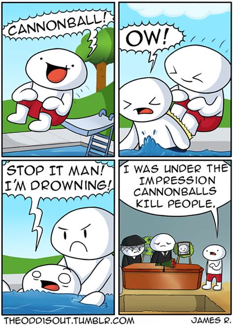 These 25+ Funny Comics By Theodd1sout Have The Most Unexpected Endings Comic Strip, Funny Comics, Comics, Reading, Funny