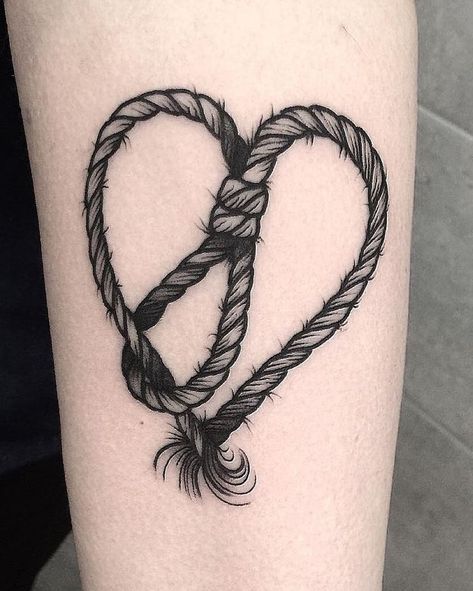 Rope Tattoo, Tattoo 2024, H Tattoo, Knot Tattoo, Western Tattoos, Tattoo Now, Shrinky Dink, Face Tattoos, Tattoo Art Drawings