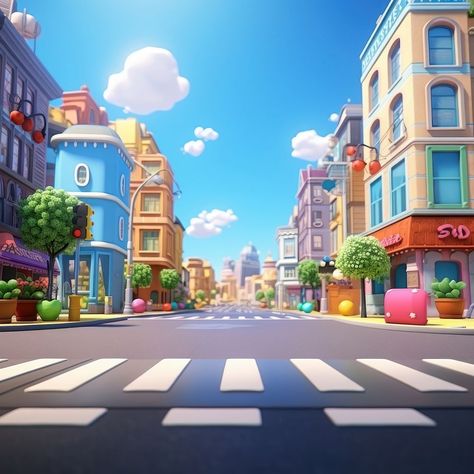 City Isometric, Image Cloud, Street Background, Photoshop Digital Background, Best Friends Cartoon, City Cartoon, Scenery Background, Motion Graphics Design, Indoor Playground