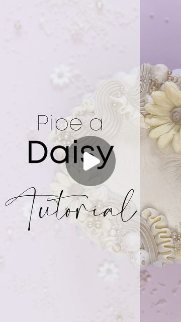 Katelyn | Cake Art, Design & Decoration 🇦🇺 on Instagram: "Your HOW-TO GUIDE on how to pipe this EASY PEASY daisy 🌼 

There are so many ways to pipe a daisy but I have to say this is one of my favourites! So basic and only two piping tips involved. So save this one to keep in your collection to come back to when it’s time to pipe your own 🫶

Tips ⬇️

🌟I USE a @georgiaandellaxx Flexed Flower Nail here for that gorgeous curvature, however this technique can also be used on any flat nail. Same concept … just flat hehe.

🌟HOLD your piping tip perpendicular to the flower nail

🌟 CHECK that your petal piping tip (I use a 104 here) has the fatter end pointing out towards the edge of the flower nail and the skinny, tapered end pointing towards the centre of the flower nail

🌟 SQUEEZE to “bl What Piping Tips To Use For Flowers, Cake Plants Design, Petal Piping Tip, Icing Piping Techniques, Daisy Tutorial, Piped Flowers, Piping Tutorial, Flower Cake Design, Frosting Flowers