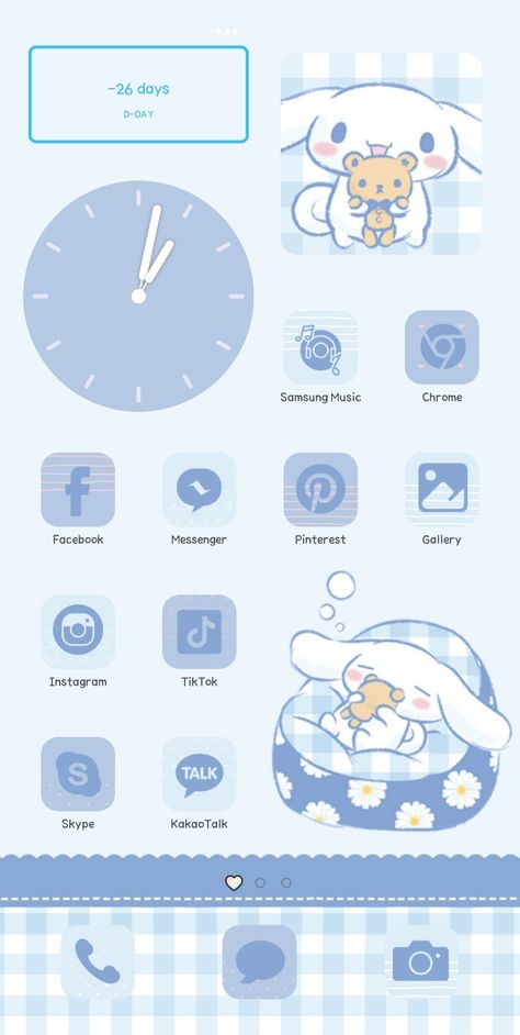 Cinamonroll Wallpaper Aesthetic, Cinamoroll Theme Phone, Iphone Kawaii Theme, Cute Themes For Phone App, Cinnamoroll Iphone Theme, Cinnamon Roll Phone Theme, Cute Aesthetic Phone Theme, Cinnamoroll Ios14 Layout, Cinnamoroll Widget Icon