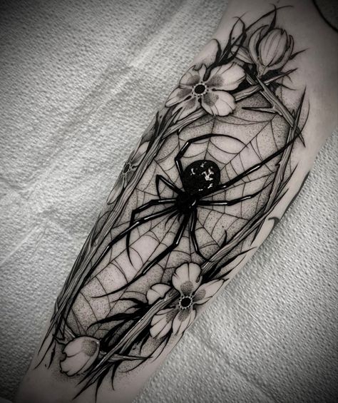 Edgy Tattoo Designs, Guillotine Tattoo, Tattoo Art Ideas, Edgy Tattoo, Inner Bicep Tattoo, Tattoos Infinity, Web Tattoo, Goth Tattoo, Dark And Mysterious