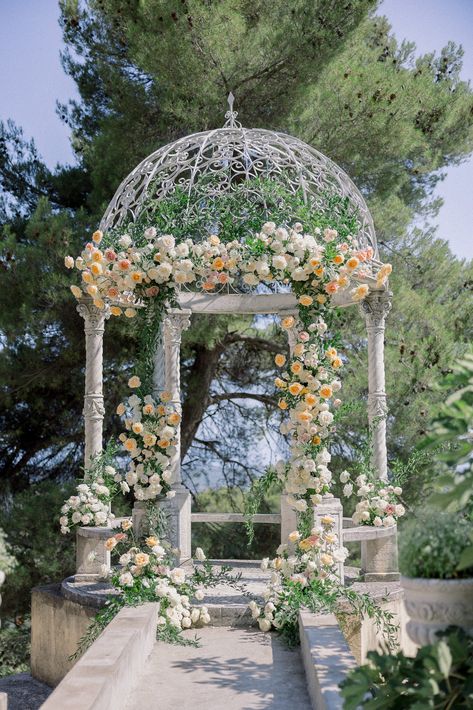 French Chateau Wedding Decor, Chateau Wedding Decor, French Chateau Wedding Inspiration, Dream Garden Wedding, South Of France Wedding, French Riviera Wedding, Ceremony Florals, French Chateau Wedding, Enchanting Wedding