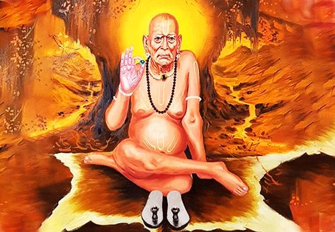 Shekhar Sane Swami Samarth Painting, Swami Samarth Maharaj Hd Images, Navnath Maharaj, Shri Swami Samarth, Datta Maharaj, Lord Dattatreya, Shree Swami Samarth, Shiv Temple, Swami Samartha