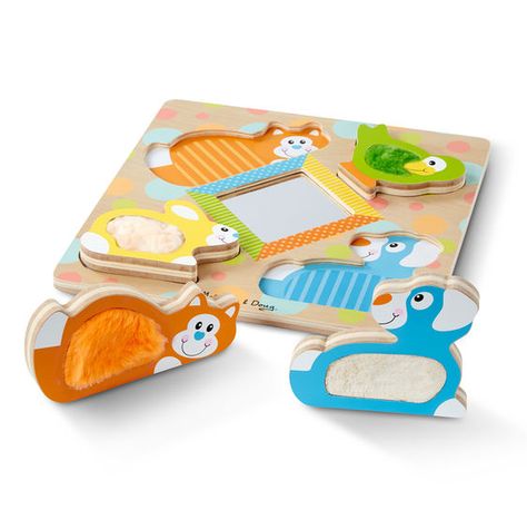 First Play Wooden Touch and Feel Puzzle Peek-a-Boo Pets With Mirror Best Toys For Boys, Kids Puzzles, Baby Puzzles, Popular Kids Toys, Melissa And Doug, Animal Puzzle, Popular Toys, Puzzle Shop, Melissa & Doug