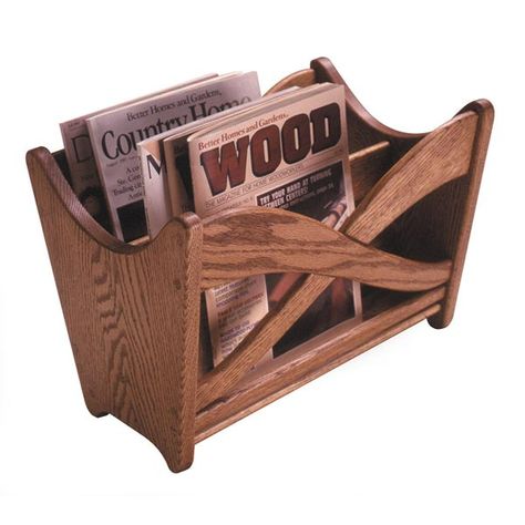 Magazine Rack Downloadable Woodworking Plans, Wooden Chair Plans, Simple Woodworking Plans, Wood Magazine, Woodworking Books, Shop Projects, Woodworking Magazine, Book Holder, Woodworking Plans Diy