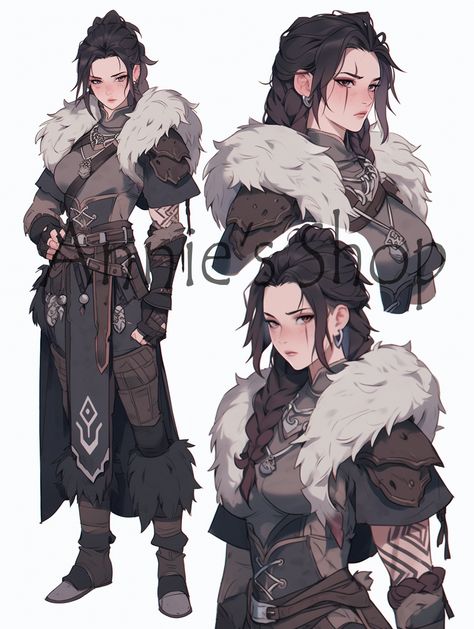 Viking Character, Female Armor, Female Character Concept, Dungeons And Dragons Characters, Female Character Design, Character Design References, Fantasy Clothing, Character Creation, Dnd Characters