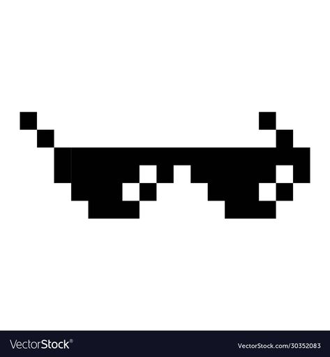 Sunglasses Pixel Art, Pixel Art Ideas Simple, Easy Pixel Art Ideas, Cartoon Pixel Art, Lego Printing, Pixel Art Cartoon, Drawing Sunglasses, Pixlr Art, Pixel Sunglasses