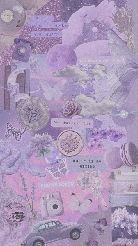 #comp #color #purple #lavender Phone Wallpaper Lavender Color, Ipad Lavender Wallpaper, Cute Wallpapers Lavender, Lavender Aesthetic Wallpaper Collage, Lavender Aesthetic Gif, Lavender Asthetics Wallpaper, Lavender Collage Wallpaper, Pastel Lavender Wallpaper Aesthetic, Lavender Lockscreen