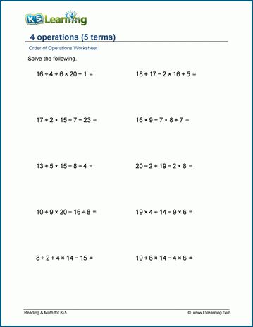 Order of operations worksheets where students add, subtract, multiply and divide. Free | Worksheets | Math Drills | Order of Operations | Printable Order Of Operations 5th Grade, Order Of Operations Worksheet, Summer School Math, Math 5th Grade, Math Drills, Math 5, Homeschool Worksheets, Free Math Worksheets, Extra Work