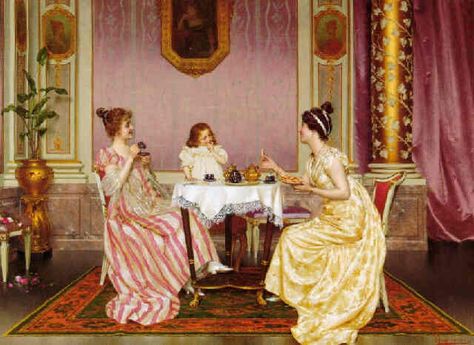 Vittorio Reggianini - Tea time Vittorio Reggianini, Persian Tea, Tea History, Dachshund Art, Historical Painting, Tea Art, Classical Art, Painting Supplies, Tea Time