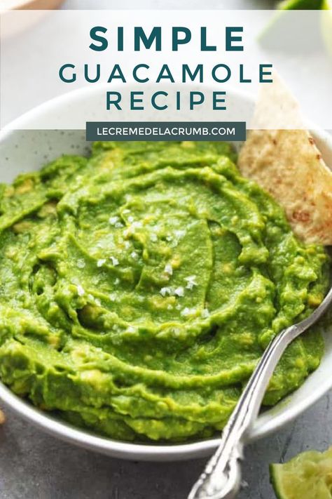 Quacomale Recipe Simple, Avocado Guacamole Recipes, Qdoba Guacamole Recipe, Guacolme Recipe, Easy Quacomale Recipe, Guacamole Recipe No Onion, Easy Guacamole Recipe, Quick Guacamole Recipe, Guacamole Recipe Easy Homemade