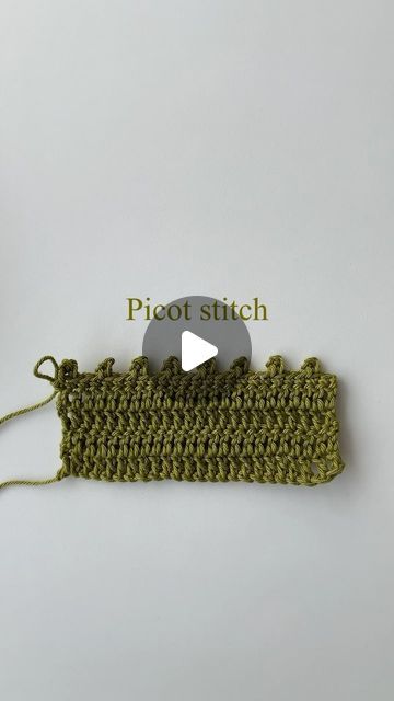 Angelina on Instagram: "Picot stitch ☀️  The picot stitch is great for edging your crochet project! There are many ways to make this stitch. I’m going to show you my favorite.  Stitches + Abbreviations (US Terminology) ch = chain st(s) = stitch(es) sc = single crochet sl st = slip stitch  #crochetstitch #crochettips #blanket #crochettutorial #crochetteacher #crochetpattern #picotstitch" How To Crochet A Picot Stitch, Picot Edge Crochet, Crochet Picot Stitch, Picot Crochet Edging, Picot Stitch, Single Stitch Crochet Projects, Picot Stitch Crochet, Crochet Picot Edging, My Picot