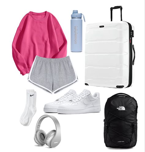 Aesthetic, travel, aesthetic travel, airport, airport aesthetic Airport Outfit Hot Weather, Airport Outfit Summer Shorts, Traveling Fits, Cute Airport Outfit, Airport Outfit Summer, Air Port Outfit, Airport Outfits, Airport Fits, School Hairstyles