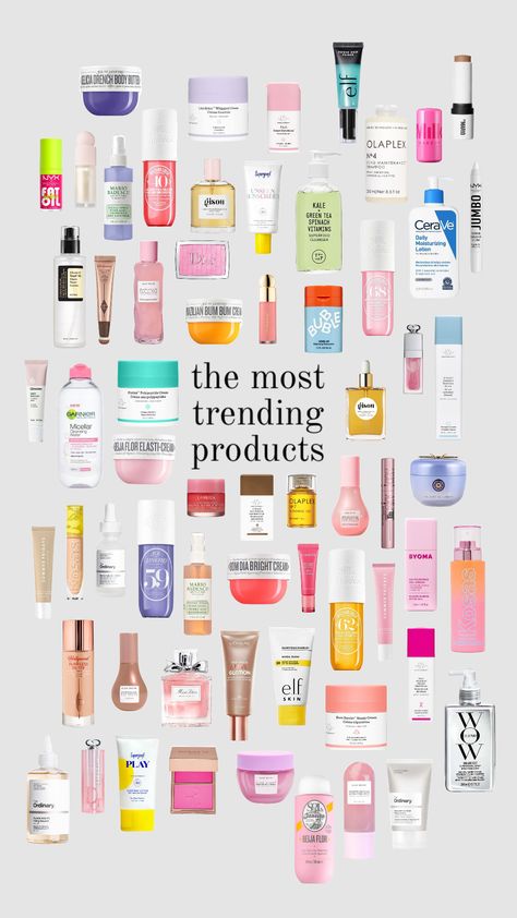 the most trending products Trendy Products 2024, Paper Skincare, Future Makeup, Preppy Birthday Gifts, Xmas List Ideas, Preppy Birthday, Trending Skincare, Preppy Skincare, Preppy Things