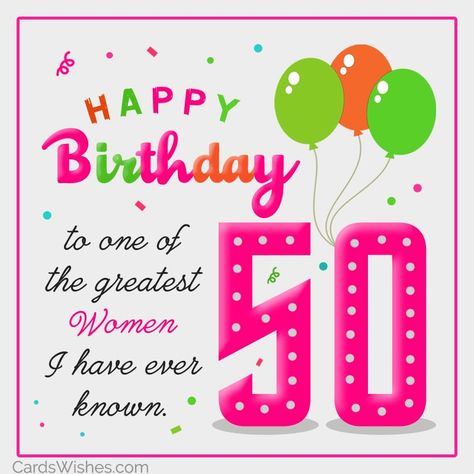 50th Birthday Wishes and Messages - CardsWishes.com Happy 50th Birthday Wishes Female Friend, 50th Birthday Messages For Women, Happy 50th Birthday Wishes Female, 50th Birthday Quotes Woman, 50th Birthday Poems, Happy 50th Birthday Wishes, 50th Birthday Messages, 50th Birthday Wishes, Funny 50th Birthday