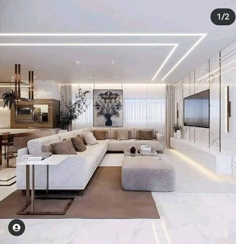 Indian Living Room Design, Mini Home Gym, Modern Classic Living Room, Dining Room Design Luxury, High Ceiling Living Room, New Ceiling Design, Interior Ceiling Design, Latest Living Room Designs, Ceiling Design Living Room