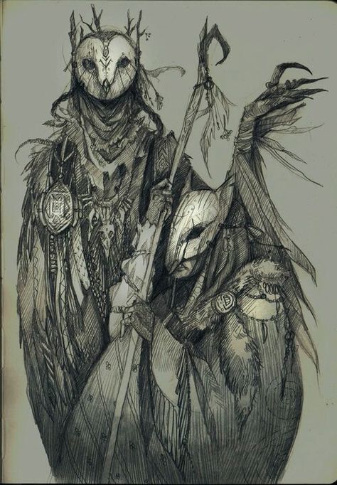 Owl people 다크 판타지, Arte Inspo, 판타지 아트, Creature Concept, Creature Design, A Drawing, Creature Art, Dark Fantasy Art, Larp