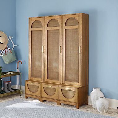 Huron Entry Cabinets - Set of 3 Hidden Coat Hooks, Entry Cabinets, Entryway Bench Ideas, Entry Cabinet, Mudroom Storage, Storage Hutch, Entry Storage, European Hinges, Small Spa