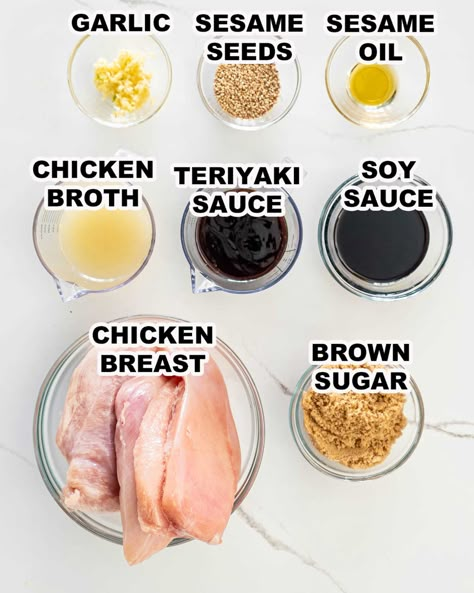 Slowly cooked to perfection in a delicious teriyaki sauce with a hint of sesame oil, this Slow Cooker Teriyaki Chicken is incredibly tasty! #slowcooker #crockpot #teriyakichicken #recipe Teriyaki Chicken Slowcooker, Teriyaki Chicken In The Crockpot, Teriyaki Steak Crock Pot, Chicken Terriaki Chicken Crockpot, Healthy Chicken Teriyaki Recipe Crockpot, Homemade Chicken Teriyaki, Crockpot Terriaki Chicken Recipes, Honey Teriyaki Chicken Crockpot, Crock Pot Terriaki Chicken