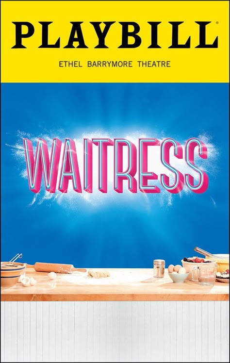 Playbill Decor, Musical Playbills, Sara Bareilles Lyrics, Theatre Collage, Playbill Poster, Waitress Broadway, 2025 Bujo, Musical Theatre Posters, Career Aesthetic