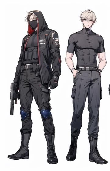 Men Clothes Drawing Design Reference, Male Combat Outfit, Hero Costume Concept Art, Character Outfits Drawing Male, Sci Fi Clothes Male, Male Design Clothes, Male Character Design Outfit, Male Oc Ideas Character Design, Assassin Uniform