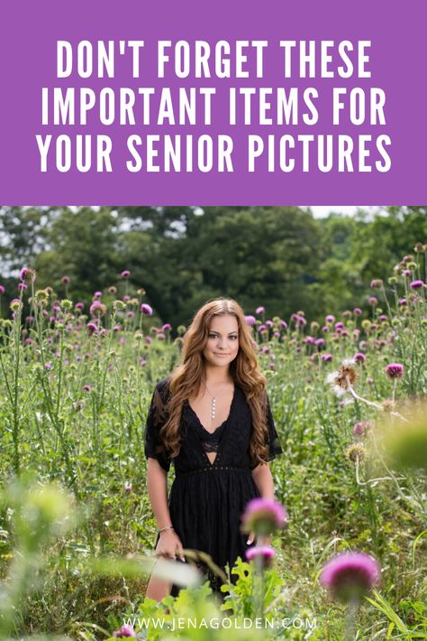 The Top 5 Things You Don't Want To Forget For Your Senior Session | Alpharetta GA Senior Pictures | Jena Golden Photography | What To Bring For Senior Photos | Senior Portraits Atlanta Georgia #seniorpictureideas #seniorphotos 2025 Senior Pictures, Senior Picture Prop Ideas, Diy Senior Pictures, Outdoor Senior Picture Ideas, Senior Session Poses, Fall Senior Photos, Fall Senior Portraits, Ideas For Senior Pictures, Graduation 2025