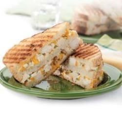 Chicken Salad Panini - Allrecipes.com Panini Recipe, Chicken Panini, Panini Recipes, Panini Sandwiches, Dinner Sandwiches, Cooking For Two, Chicken Salad Recipes, Food Words, Chicken Sandwich