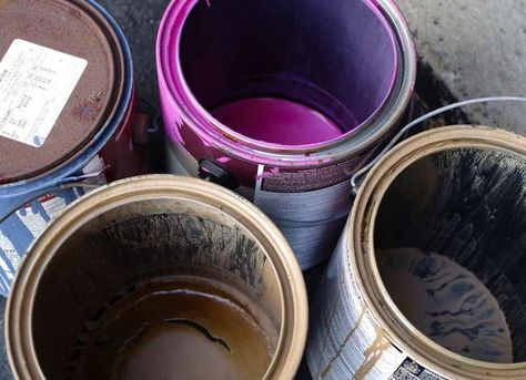 How To: Get Rid of ANYTHING Leftover Paint Projects, Basement Painting, Gallon Of Paint, Leftover Paint, House Made, Paint Cans, Painting Projects, Bay Area, Household Items