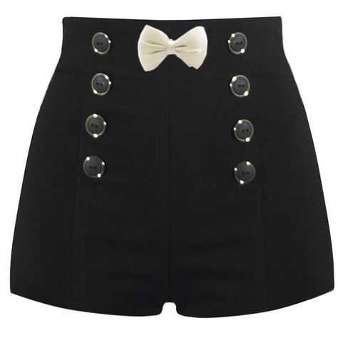 High Waisted Sailor Shorts ❤ liked on Polyvore featuring shorts, bottoms, pants, short, highwaisted shorts, highwaist shorts, sailor shorts, high waisted sailor shorts and high-waisted shorts Shorts Highwaist, Highwaist Shorts, Sailor Shorts, Pants Short, Black High Waisted Shorts, Shorts High Waisted, Shorts Pants, High Rise Shorts, Cute Shorts