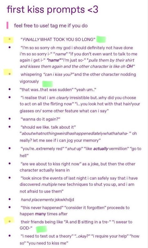 #first #kiss #writing #prompts First Kiss Writing Ideas, Before You Kiss A Boy, Otp Prompts Steamy Kiss, How To Write Kissing, Ways To Describe A Kiss Writing, Forbidden Love Ideas, How To Describe A Kissing Scene, Kiss Scenes In Novels, How To Write A Kissing Scene In A Book