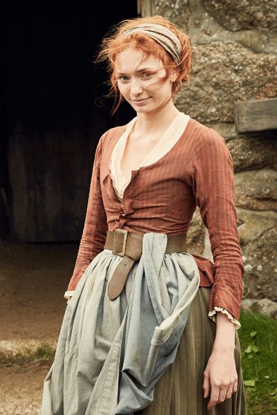 Demelza – Poldark (2017) – Demelza Poldark, Fair Outfits, 18th Century Fashion, Medieval Clothing, Medieval Dress, Fantasy Costumes, Film Tv, Historical Costume, Historical Dresses