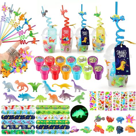 Dinosaur Stamps, Dinosaur Toys For Boys, Dino Toys, Dinosaur Toys For Kids, Dinosaur Party Favors, Birthday Goodie Bags, Reusable Straws, Girl Dinosaur, Dinosaur Theme Party