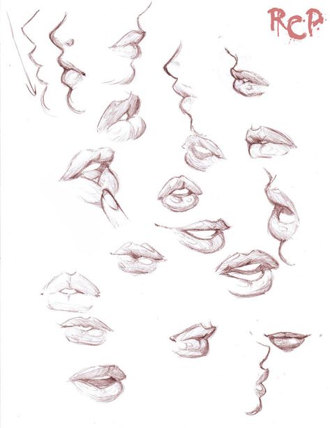 Mouth Drawing, 얼굴 드로잉, Human Drawing, Drawing Faces, Lips Drawing, Have Inspiration, Anatomy Drawing, Poses References, Anatomy Reference